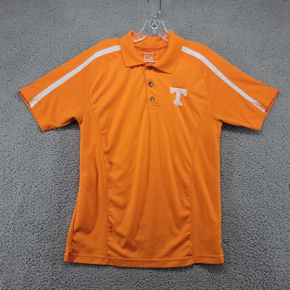 Tennessee Volunteers Shirt Men's Medium Football Polo Orange T logo ProEdge NCAA